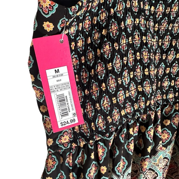 NWT! Xhilaration Spaghetti Straps Tribal Print Romper in Women’s Medium - Picture 5 of 12